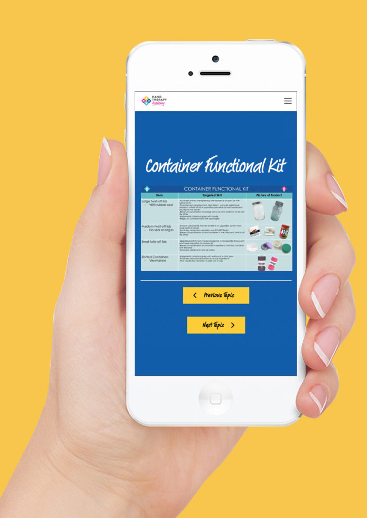 LMS Signup Hand Therapy Academy