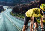 Professionnel, Route, Vélo, Coureur, En, Action