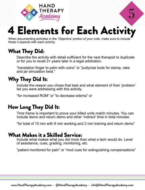 Hand Therapy Documentation